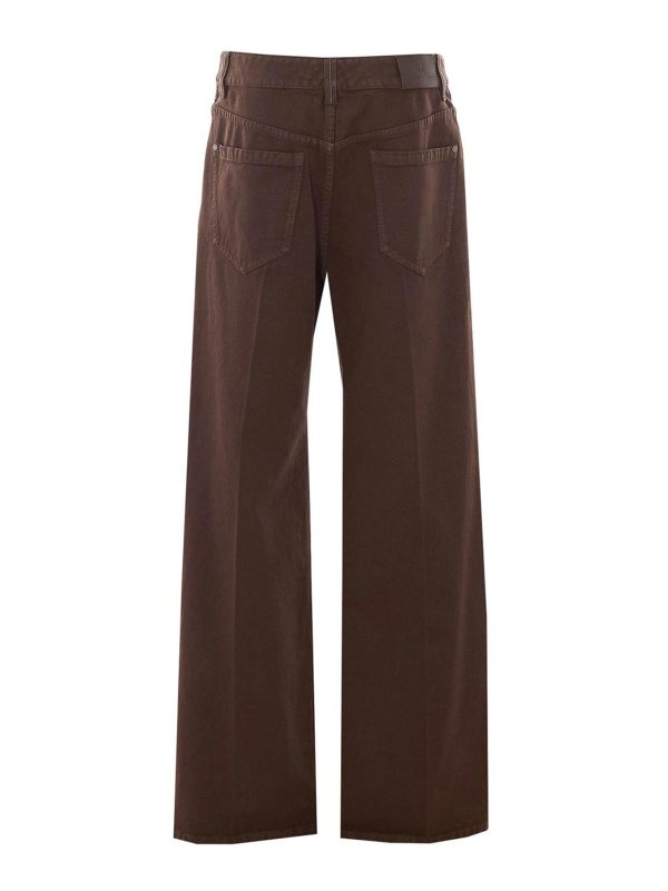 BRUNELLO CUCINELLI: ストレートジーンズ online - ストレートジーンズ - ブラウン