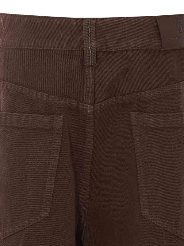 The Best Shops BRUNELLO CUCINELLI: ストレートジーンズ - ストレートジーンズ - ブラウン