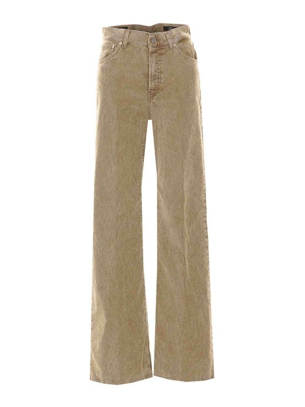 DONDUP: jeans dritti, a sigaretta - jeans verdi