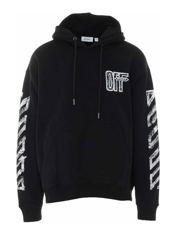 OFF-WHITE: Sudaderas y suéteres - Sudadera - Negro
