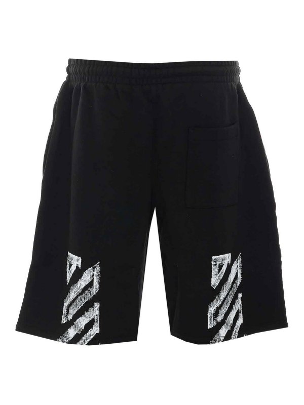 OFF-WHITE: Shorts online - Shorts - Negro