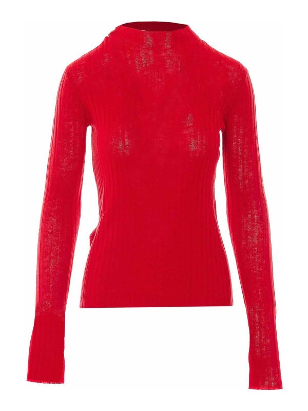 MULBERRY: Pull col rond - Pull Col Rond - Rouge