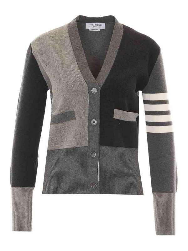 THOM BROWNE: Cárdigans - Cárdigan - Gris
