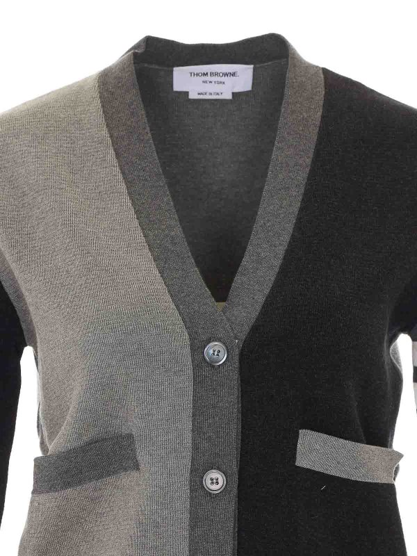 Cárdigan - Gris shop online: THOM BROWNE