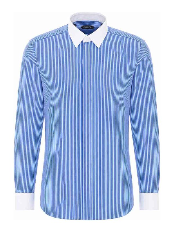 TOM FORD: Camisas - Camisa - Azul