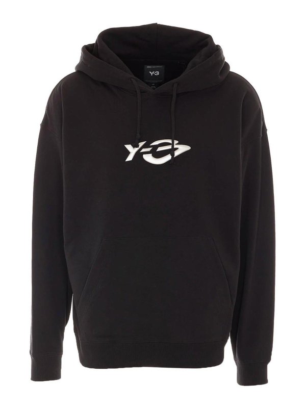 Y-3: Sweatshirts und Pullover - Sweatshirt - Schwarz