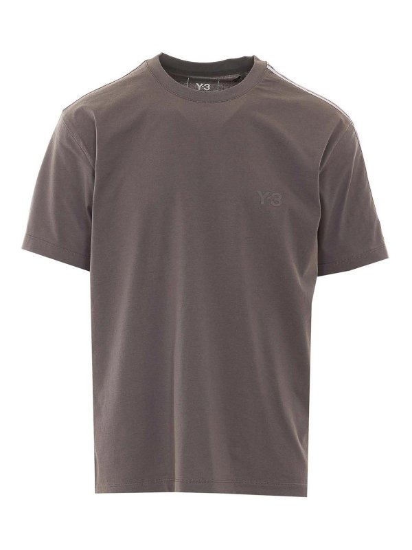 Y-3: Camisetas - Camiseta - Gris