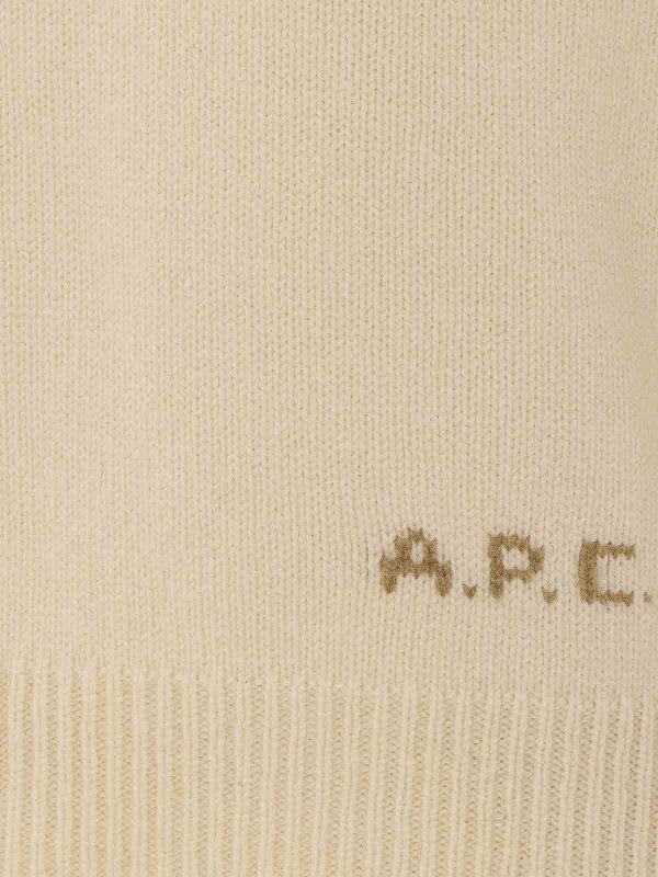 The Best Shops A.P.C.: Pull col rond - Pull Col Rond - Beige