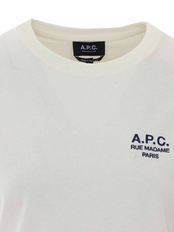 Camiseta - Blanco shop online: A.P.C.