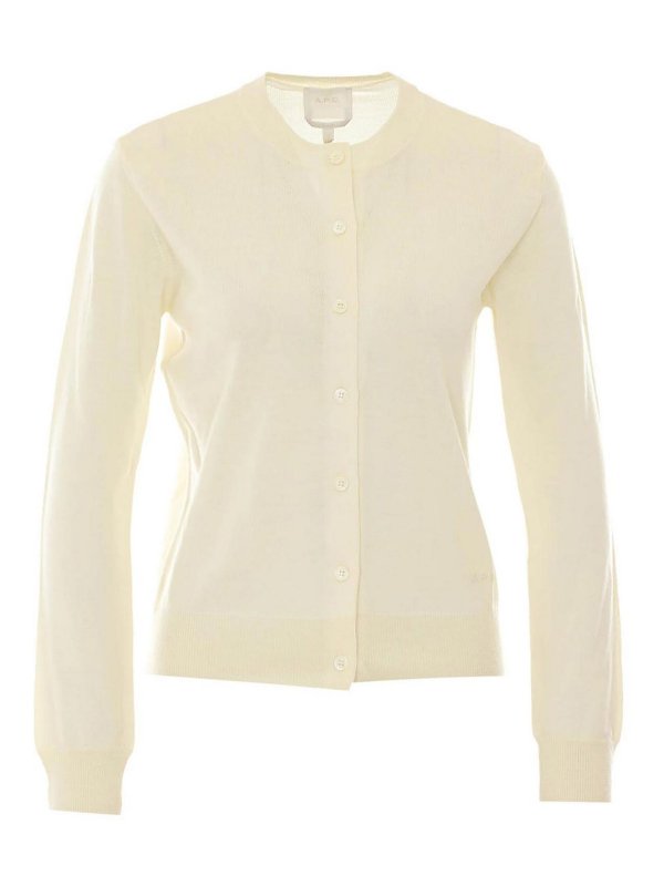 A.P.C.: Cárdigans - Cárdigan - Blanco
