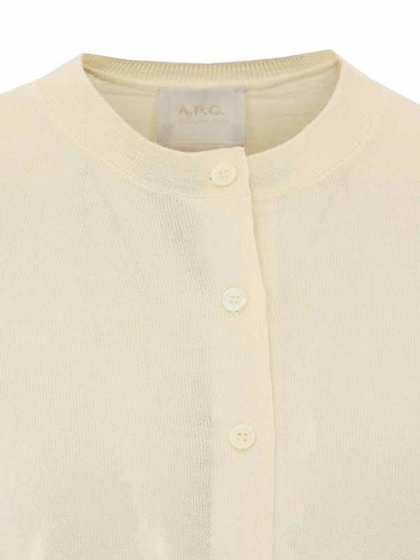 Cárdigan - Blanco shop online: A.P.C.