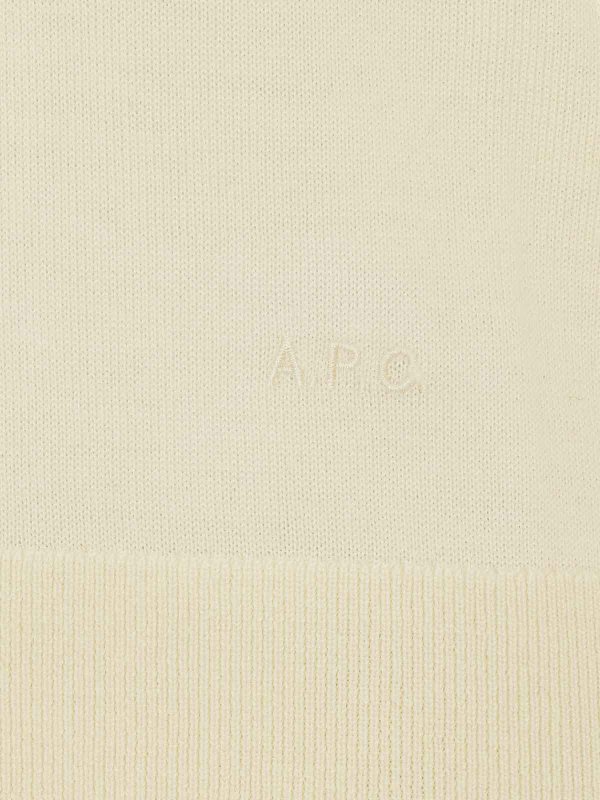 The Best Shops A.P.C.: Pull col rond - Pull Col Rond - Blanc