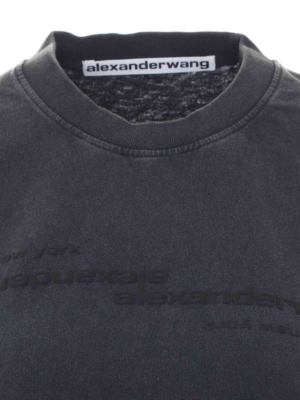 T-shirt nera shop online: ALEXANDER WANG
