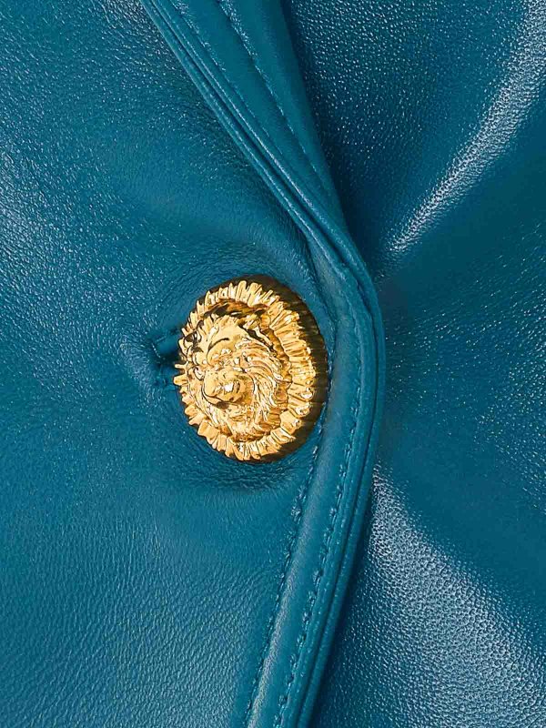 The Best Shops Balmain: Lederjacken - Lederjacke - Blau