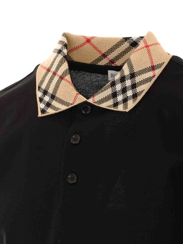 The Best Shops BURBERRY: polo - polo a quadri nera