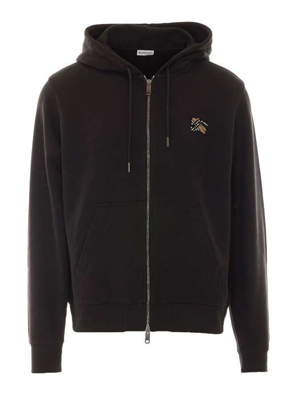 BURBERRY: Sudaderas y suéteres - Sudadera - Negro