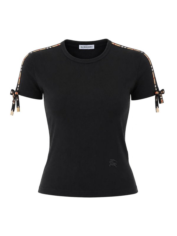 BURBERRY: t-shirt - T-shirt nera
