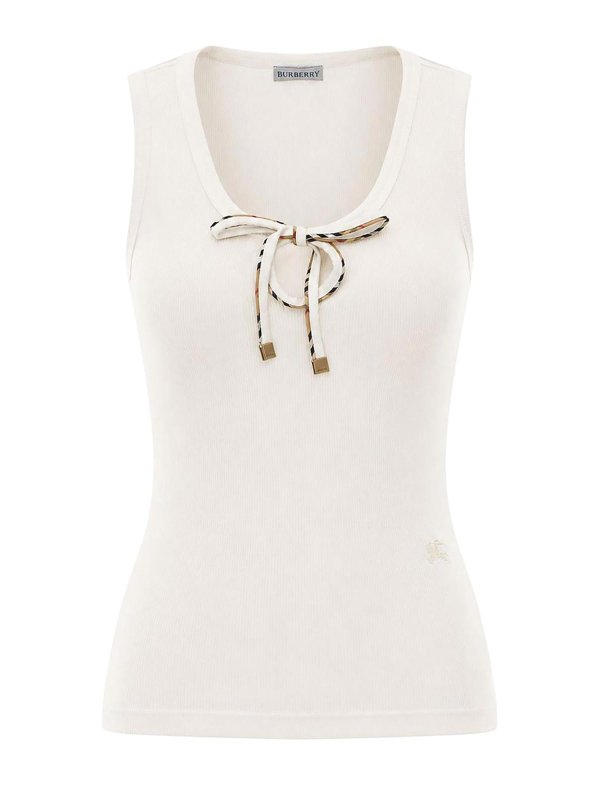 BURBERRY: Tops und Tank Tops - Top - Weiß