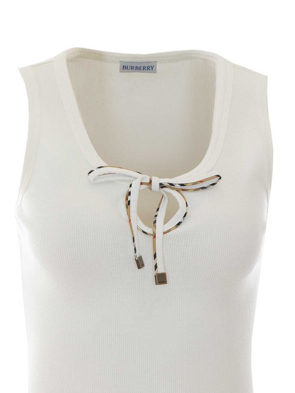 Top - Weiß shop online: BURBERRY