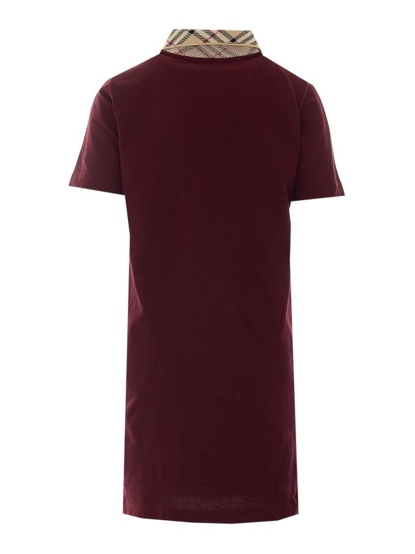 BURBERRY: abiti corti online - miniabito bordeaux iris