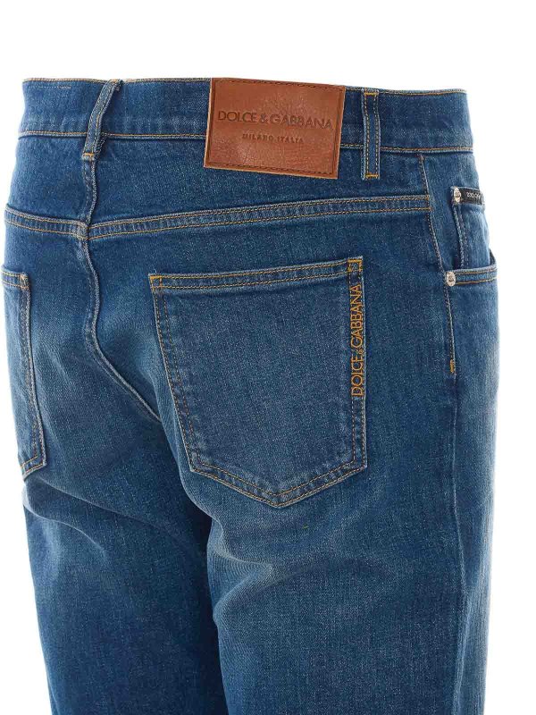 The Best Shops DOLCE & GABBANA: Jeans Rectos - Vaqueros Rectos - Azul