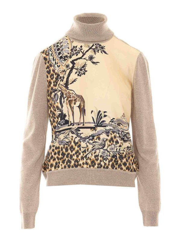 ETRO: crew necks - beige sweater
