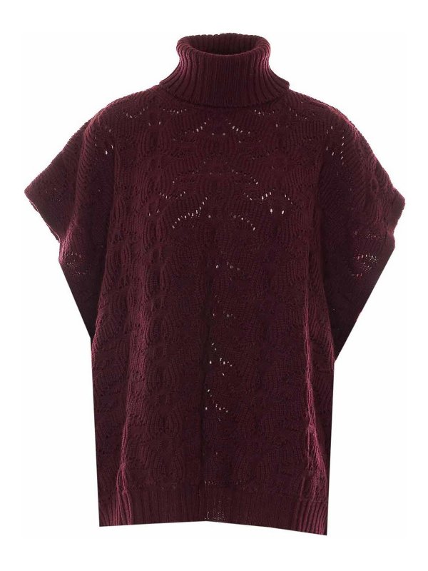 ETRO: Tops & Tank tops - red knitted top