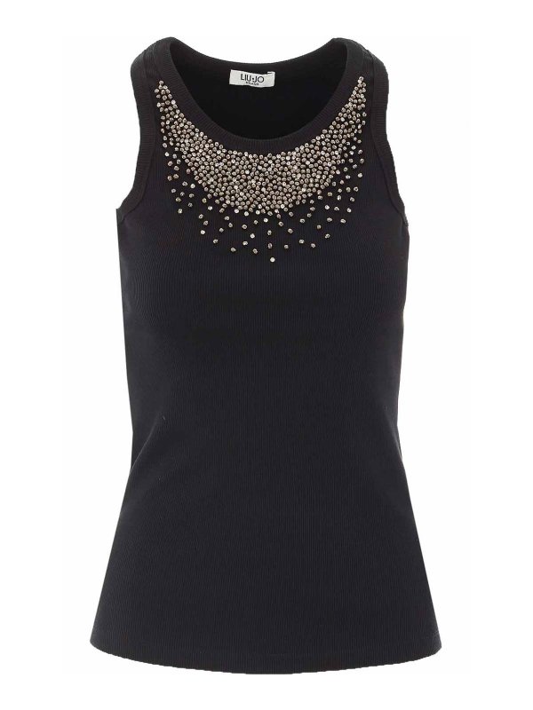 Liu Jo: Tops y camisetas sin mangas - Top - Negro