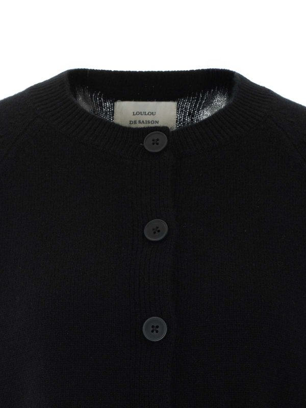 カーディガン - 黒 shop online: LOULOU STUDIO