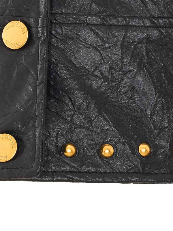 The Best Shops Michael Michael Kors: レザージャケット - レザージャケット - 黒