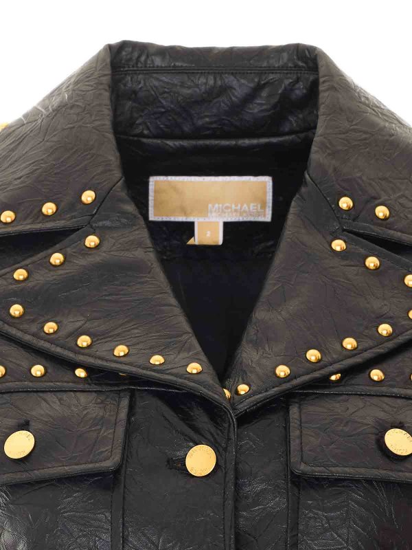 レザージャケット - 黒 shop online: Michael Michael Kors