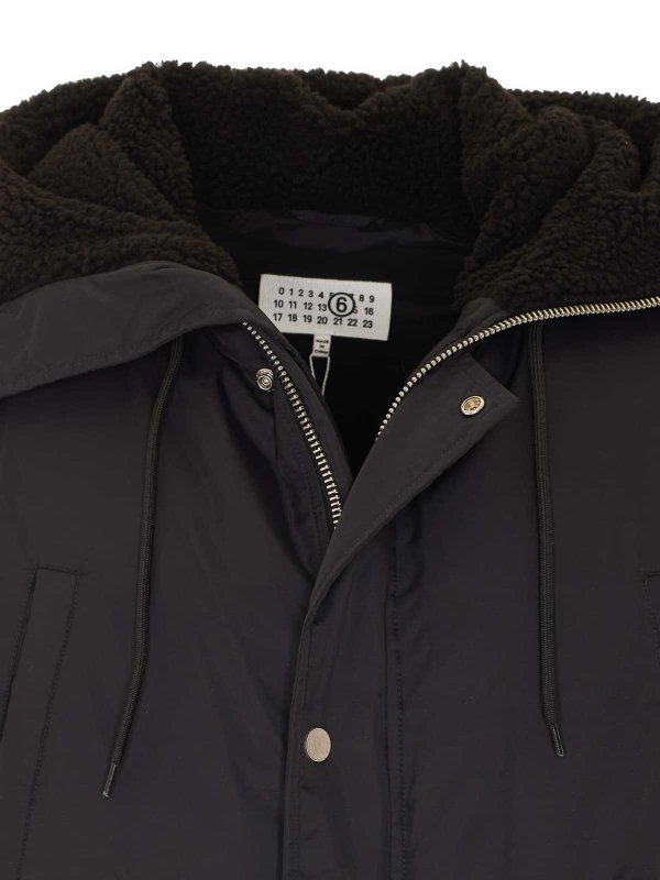 black down jacket shop online: MM6 MAISON MARGIELA