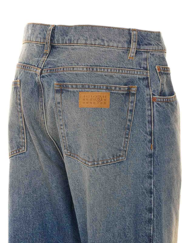 The Best Shops MM6 MAISON MARGIELA: ストレートジーンズ - ストレートジーンズ - ブルー