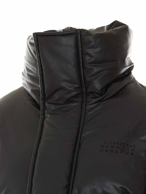 The Best Shops MM6 MAISON MARGIELA: ダウン・ハイテクジャケット - ダウンジャケット - 黒