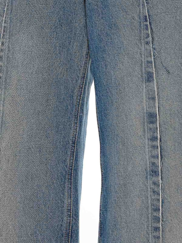 The Best Shops MM6 MAISON MARGIELA: ストレートジーンズ - ストレートジーンズ - ブルー