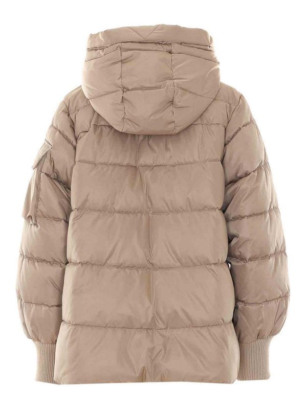 MULBERRY: padded jackets online - beige crusca down jacket