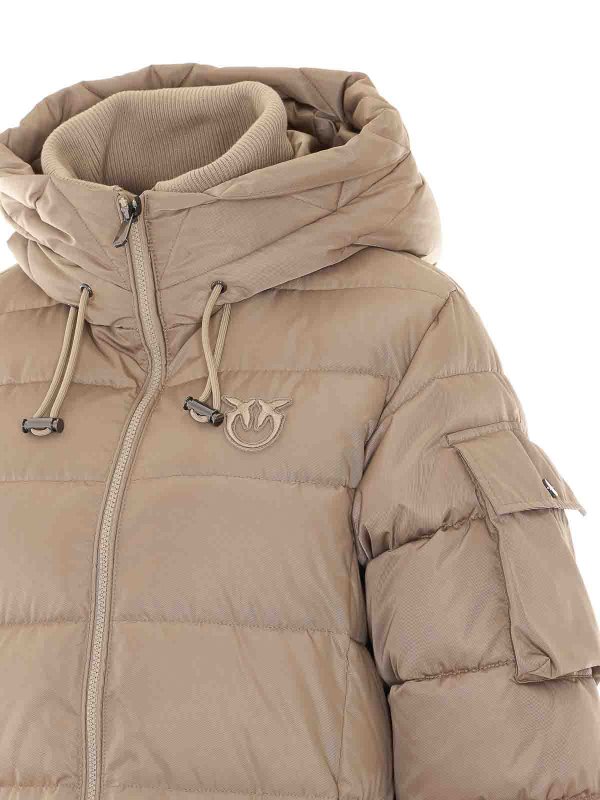 The Best Shops MULBERRY: padded jackets - beige crusca down jacket