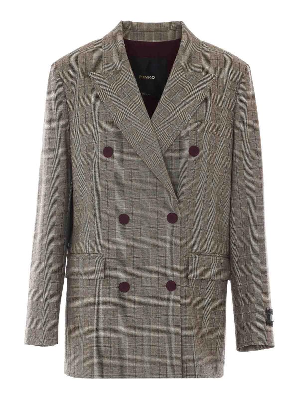 MULBERRY: giacche casual - giacca a quadri beige