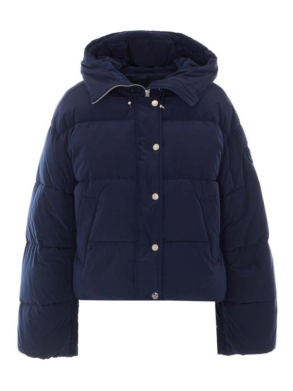 MULBERRY: padded jackets - blue impasto down jacket
