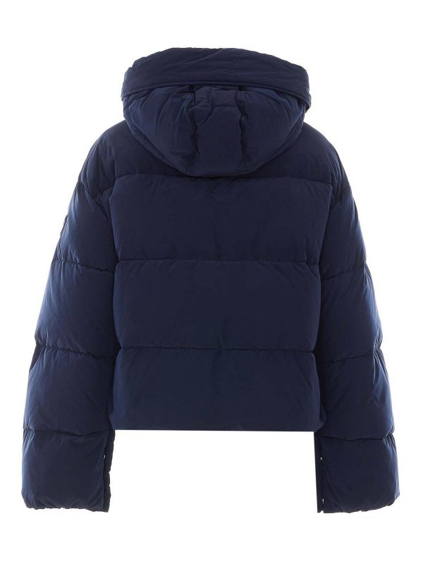 MULBERRY: padded jackets online - blue impasto down jacket