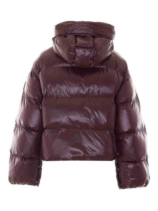 MULBERRY: padded jackets online - bordeaux impasto down jacket