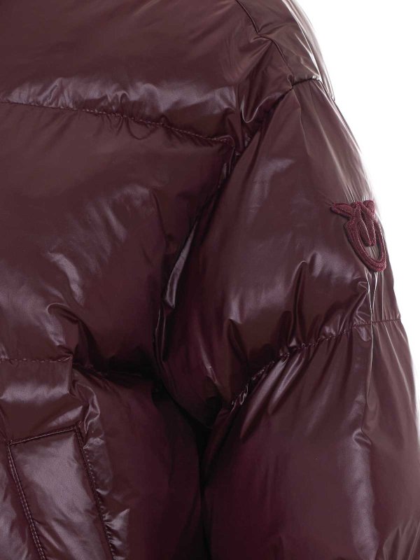 The Best Shops MULBERRY: padded jackets - bordeaux impasto down jacket