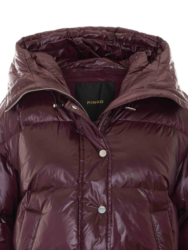 bordeaux impasto down jacket shop online: MULBERRY