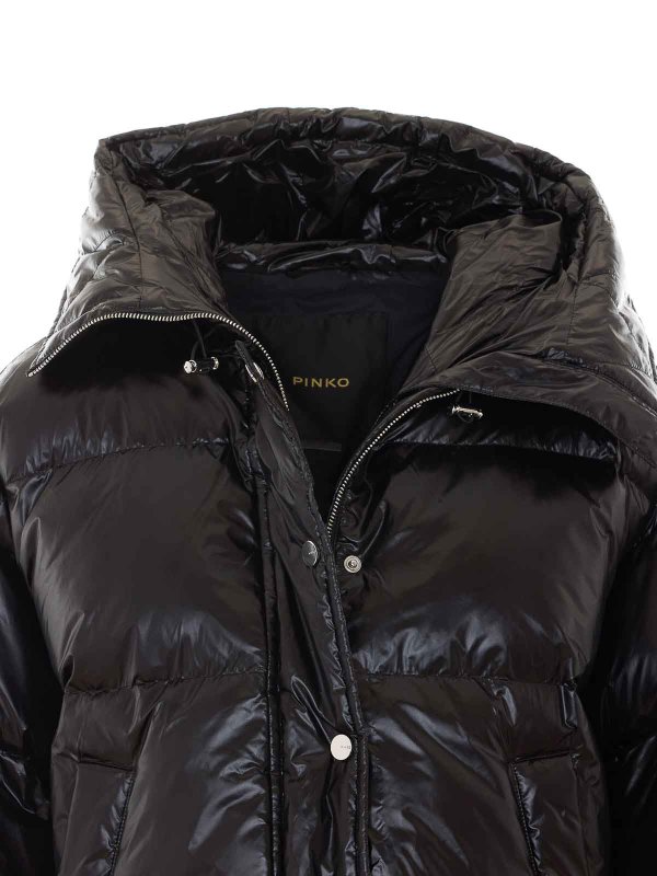 black impasto down jacket shop online: MULBERRY
