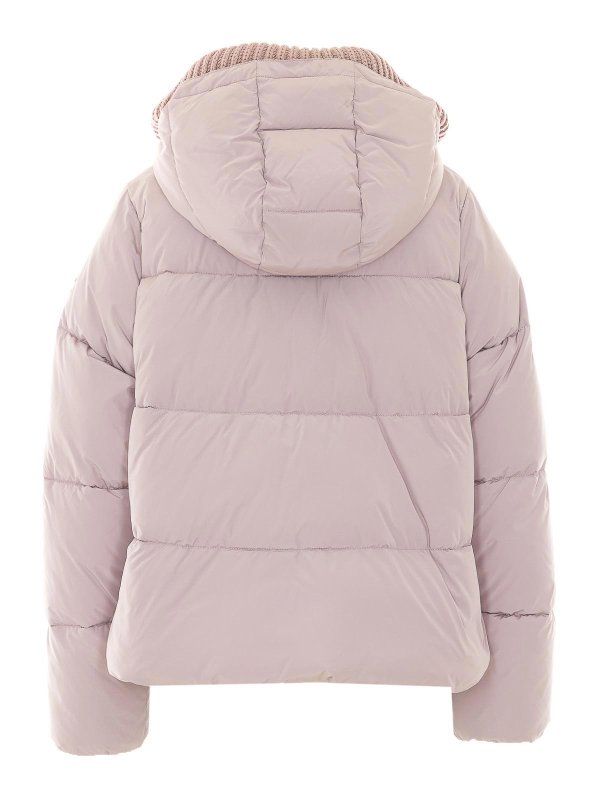 MULBERRY: padded jackets online - lilac dianthus down jacket