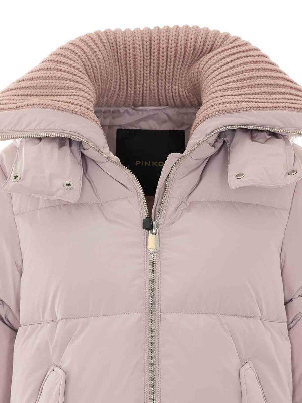 lilac dianthus down jacket shop online: MULBERRY