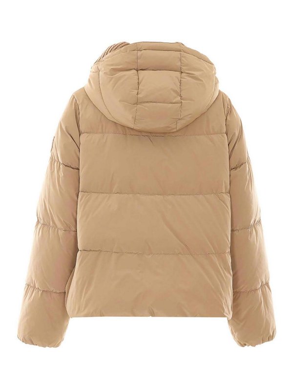 MULBERRY: padded jackets online - beige dianthus down jacket