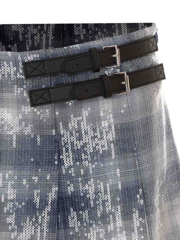 Jupe Midi - Bleu shop online: MULBERRY