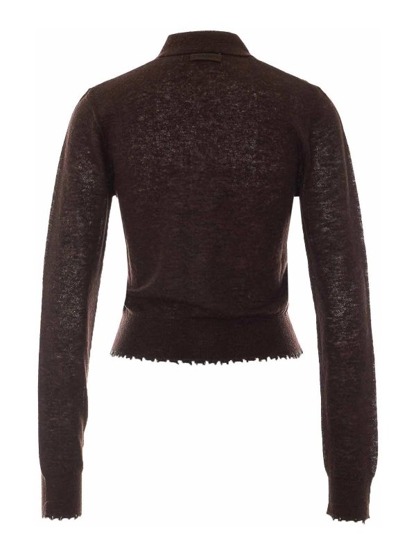 MULBERRY: cardigan online - cardigan marrone