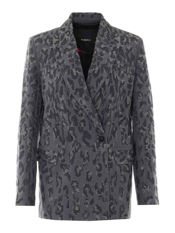 MULBERRY: casual jackets - grey jaguar jacket